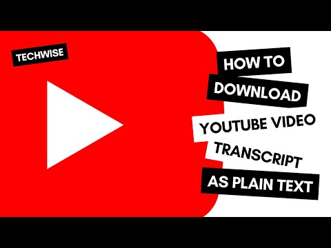 Easiest Way to Download YouTube Transcript as Plain Text