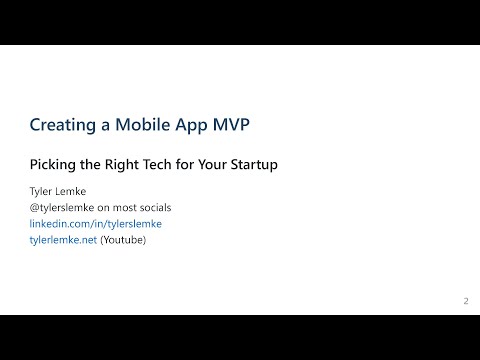 Creating A Mobile App MVP - Choosing the Right Tech for Your Startup