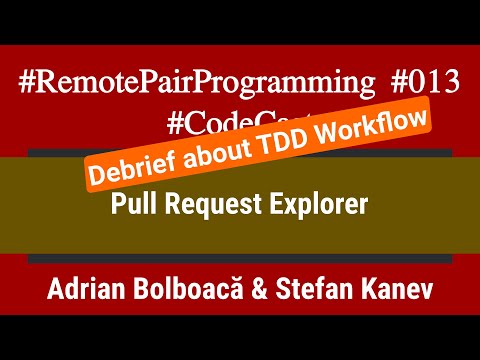 #RemotePairProgramming (Excerpt) Ep 013: Adi & Stefan - Pull Request Explorer (part 1)