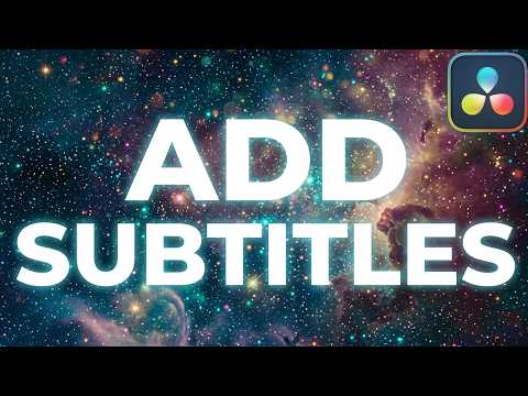 How To Add Subtitles in Davinci Resolve - 2026 Tutorial