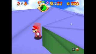 [SM64] WF Killing King Whomp the Easy Way, with a hitbox hack to see the true hitboxes
