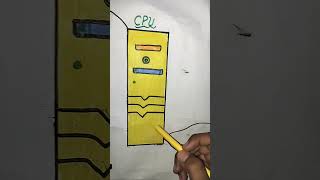 Computer 4 main parts drawing #viral #art #linework #art #drawing #computer #computereducation