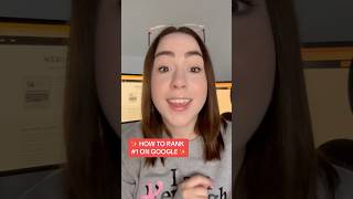 How To Rank No1 On Google #SEO #GoogleRanking #shorts