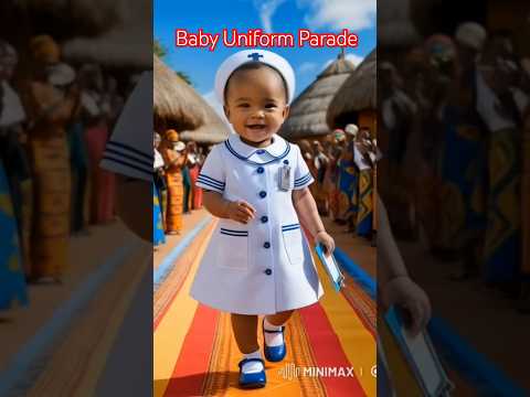 Baby Uniform Fashion Parade #babyfashionfaves #babyfashion #babycuteness #aiart