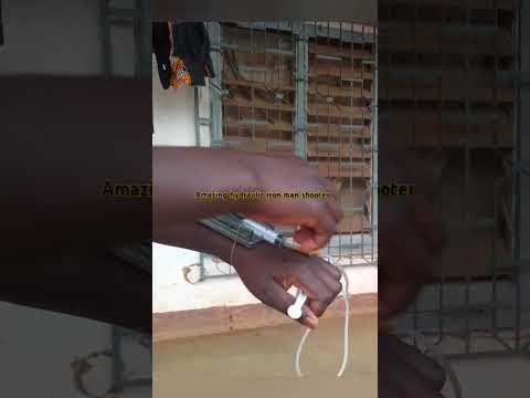 hydraulic iron Man shooter#diy#experiment