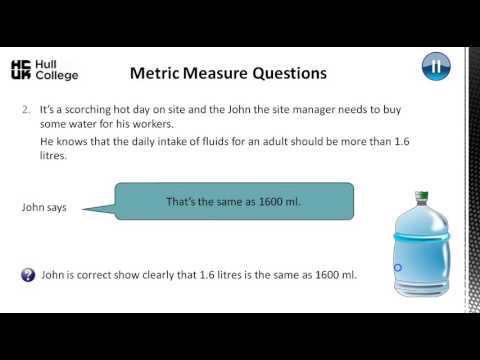 Metric Measure Level 1 Exam Questions