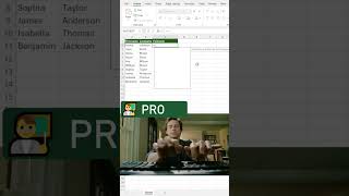 👤 Join first and last names in Excel with CONCAT #excel  #excelforbeginners  #excelfunctions