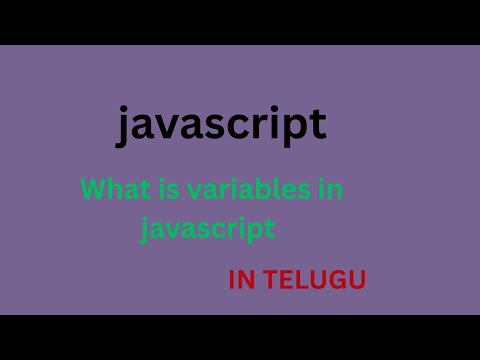 What is variable in javascript? || Why we are using variables in javascript. types of variables.