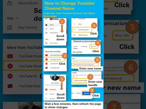 How to Change Youtube Channel Name - Quick Guide ✨ Tutorial