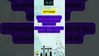 Purpose of a Sand Cushion in Foundations I Civil Interview Quiz -73 #shorts #ytshorts