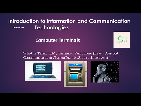 Computer Terminals(Dumb ,Smart ,Intelligent)
