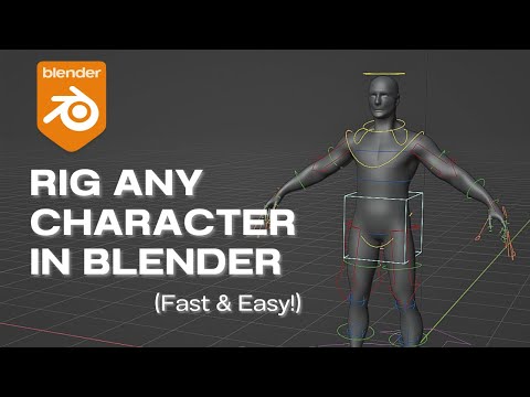 How to easily rig a character in blender!