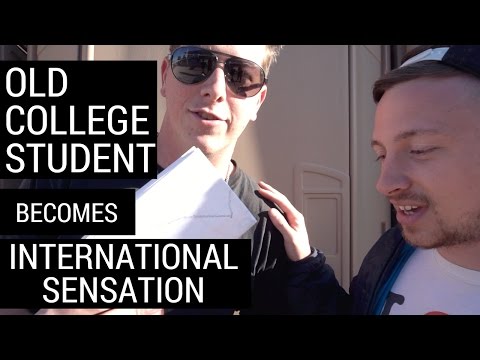 Old college student becomes INTERNATIONAL sensation