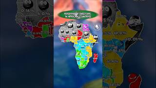 percentage of christians in Africa #map #geography #history #mapping #mapper #edit #africa #shorts