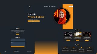 Build a Stunning Responsive Portfolio HTML, CSS & JS Source Code Included