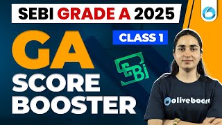 SEBI Grade A 2025 GA Score Booster Series | General Awareness MCQs