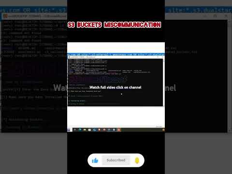 How to find S3 Buckets poc #bugbounty #bugbountytips #cybersecurity #hackingtechniques