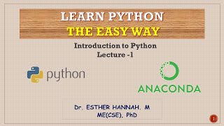 Learn PYTHON - The EASY way - Introduction -1