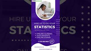 Are Statistical problems too challenging for you? Hire us! #shorts #onlineclasses #usa #homeworkhelp
