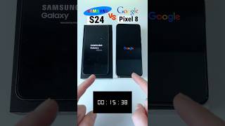 Samsung S24 VS Google Pixel 8 Power On Boot Speed Test Comparison