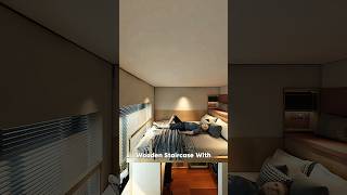 Genius Bedroom Transformation #shorts #3dhousedesign