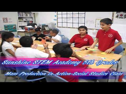 Sunshine STEM Academy 5th Grade Social Studies Class - Mass Production in Action