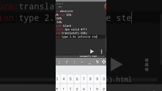Css Text Typing Animation #shorts