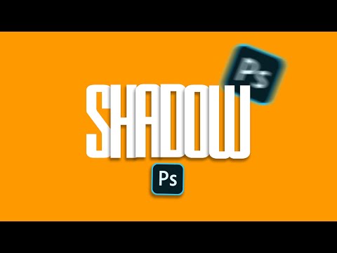 How to Make Text Shadow Effect in Photoshop  | Adobe Photoshop Tutorial