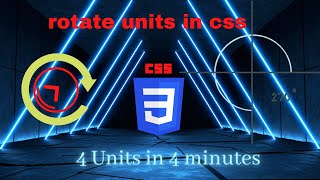 CSS rotate 4 units in 4 minutes // examples #css