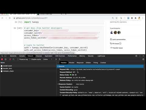 Discussion with Vijay exploring options for Integrating Twitter API