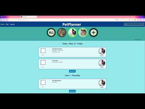 PetPlanner - DevMountain capstone