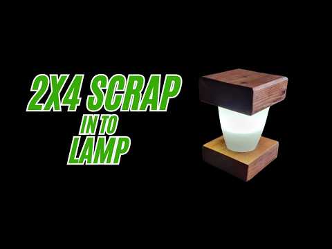 How to make a simple Nightlight / Lamp from scrap wood!