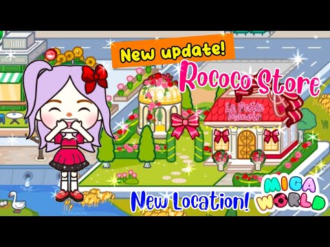 NEW UPDATE MIGA WORLD ROCOCO STORE 🛍️💫  NOW ON ANDROID NEW STORE LOCATION] Miga town tocaboca#fypシ