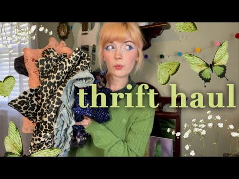 fun + funky spring thrift haul! | try on + styling