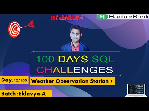 Day-12/100  Weather Observation Station 7 || HackerRank-SQL-Challenges-Solutions ||#viral #subscribe