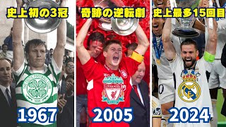 【総集編】UEFAチャンピオンズリーグ歴代優勝チーム・メンバー一覧1956～2024
