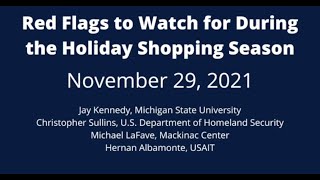 Holiday Shopping & Illicit Trade: Red Flags to Watch For (USAIT 11/29/21)