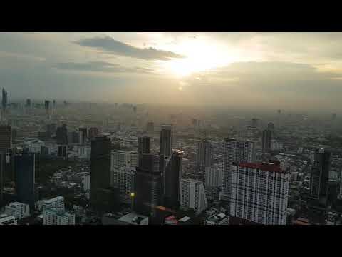 Timelapse of Bangkok sunset in Bangkok's tallest tower