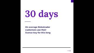 How long does RoboTrader customers keep their license keys active? Find out in our video! 📈#forex