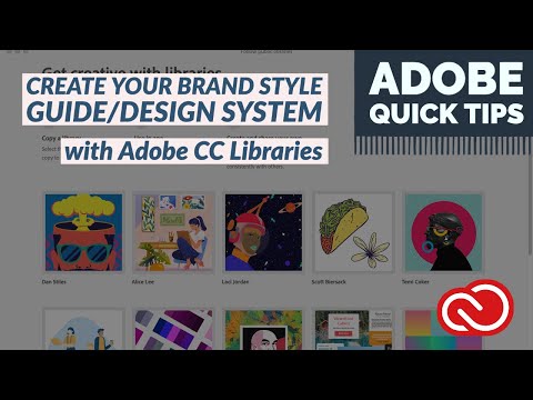 How to use Adobe Creative Cloud Libraries - Create a Brand Style Guide/Design System