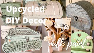 Upcycled DIY Decor from Thrifted Items | Milk Paint