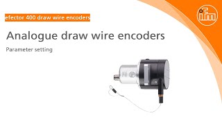 How to - Draw wire encoder (parameter setting)