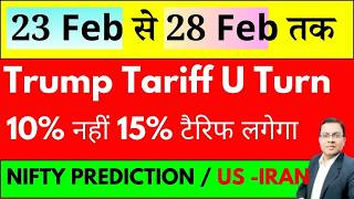 Nifty Prediction for tomorrow I TRUMP TARIFF 15 % I BANKNIFTY I BIG BREAKING I US IRAN I STOCKMARKET