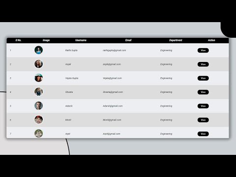 How to create a responsive table using HTML and CSS.