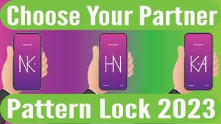 Top 10 Mobile Pattern Lock Idea 2023 | Best Letter Pattern Lock Style