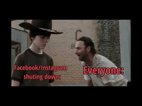 Facebook and Instagram shutdown - MEME 🤭