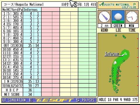 New 3D Golf Simulation 遙かなるオーガスタ / Harukanaru Augusta (FM Towns soundtrack): Track 2