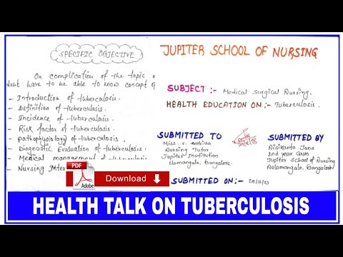Health talk on tuberculosis | health talk on pulmonary tuberculosis #shorts #short #viralvideo