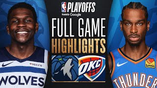 #6 TIMBERWOLVES at #1 THUNDER | FULL GAME 2 HIGHLIGHTS | May 22, 2025