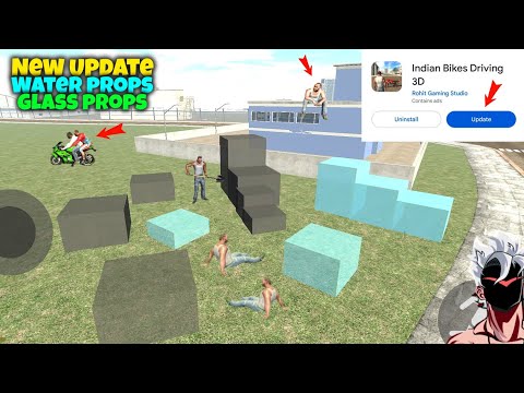 Indian Bikes Driving 3D New Update🤑 || Water+Glass Props In IBD3D🥰 New Update || All Cheat Codes||